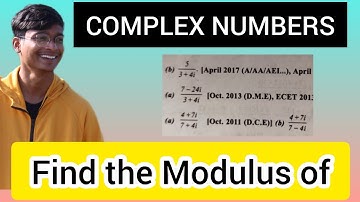 Find the Modulus of x+iy ||  Complex Numbers ||Video 5