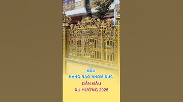 Mẫu hàng rào nhôm đúc dẫn đầu xu hướng 2025 #nhadep #phongthuy #thinhhanh #hangraonhomduc #nhômđúc