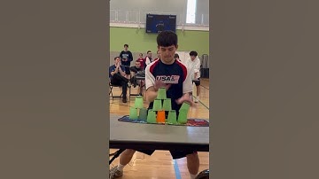 8th fastest OF ALL TIME 🤯 #sportstacking #speedstacking #cupstacking #speedstacks #fast
