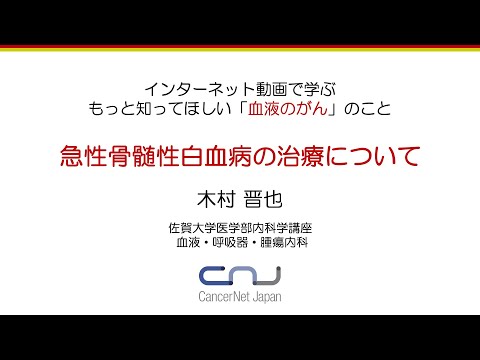 もっと知ってほしい「血液がん」のこと ②急性骨髄性白血病の治療について