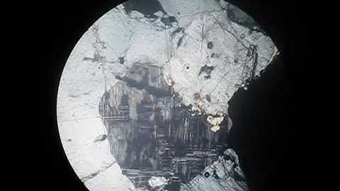 Microcline and Plagioclase in polarising microscope