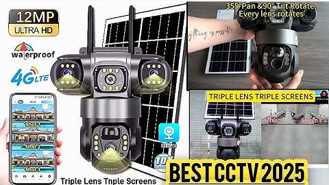 Solar CCTV Camera Outdoor 12MP 6K  Security Video Monitor Night Vision Waterproof CCTV Camera