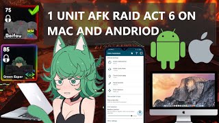 AFK RAID 6 HELL CITY STAGE 6 ON APPLE MAC, MOBILE PHONE, TABLET, REROLLS | Anime Last Stand | Roblox