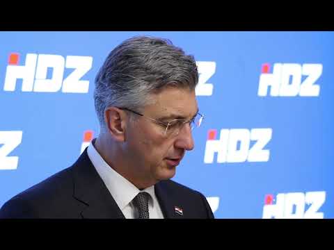 Zajednička sjednica Predsjedništva i Nacionalnog odbora HDZ-a - izjava Plenković