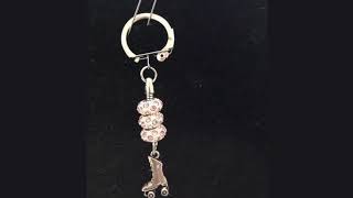 10Pcs Vintage Silver Keychain Car Key Chain Jewelry P2159