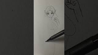 Day 232 | High Kick Girl ⚡ | Hand-Drawn Manga Art
