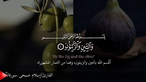 اسلام صبحي تلاوة خاشعة | لقد خلقنا الإنسان في أحسن تقويم The Holy Quran