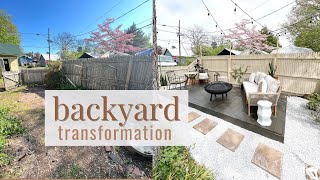 BACKYARD TRANSFORMATION - diy deck + patio makeover