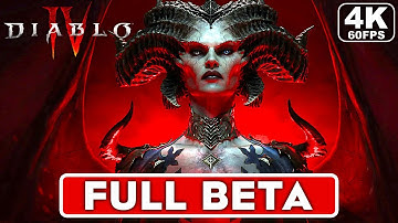 DIABLO 4 Gameplay Walkthrough Part 1 FULL BETA [4K 60FPS PC ULTRA] - No Commentary
