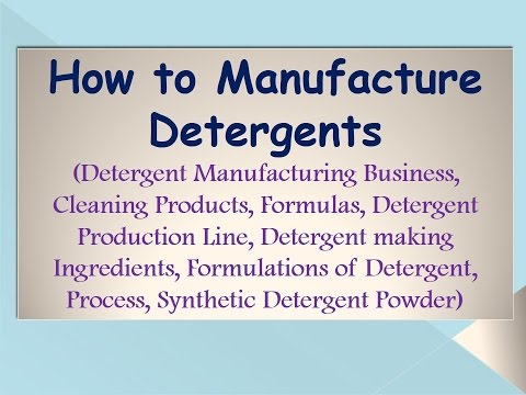 Detergent Manufacturing Process Flow Chart