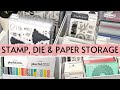 Craft room storage  stamp die and paper storage  scrapbookcom