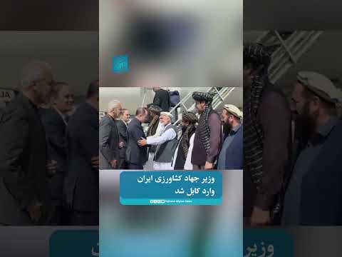 وزیر جهاد کشاورزی ایران وارد کابل شد