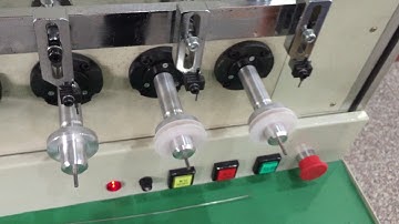 Eight spindle twisting motor coil winding machine