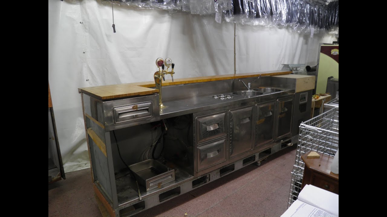 Asta bancone bar youtube Cucina per bar