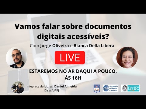 Live - Vamos falar sobre documentos digitais acessíveis?
