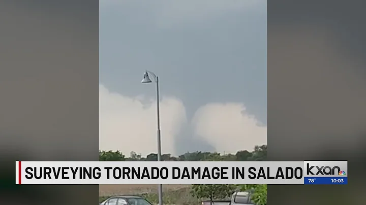 Homes damages in Salado, Texas after tornado