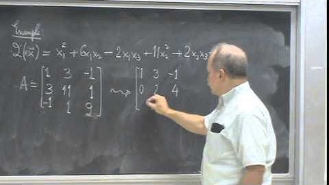 Shifrin Math 3500 Day 47: Quadratic Forms & Completing the Square