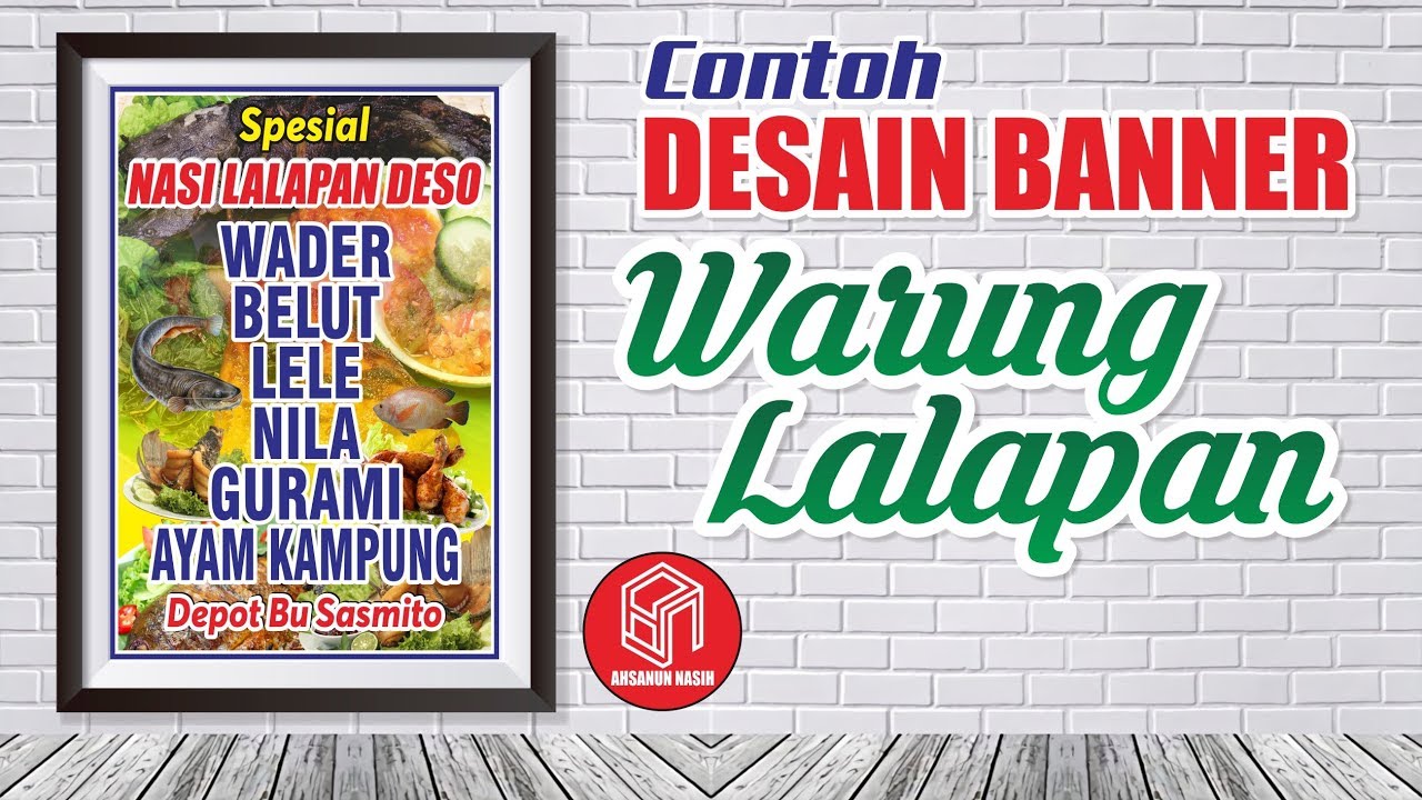 Contoh Banner Warung  Penyetan  desain  spanduk keren