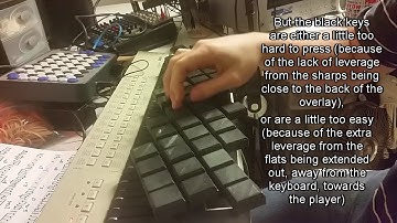 Donna Lee on a 3D Printed Isomorphic Keyboard Piano Overlay