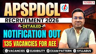 🚨APSPDCL Recruitment 2026 | 135 AEE Vacancies | Complete Details Explained By Pankaj Garg Sir