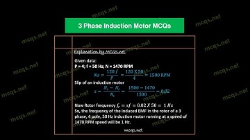 3 Phase Induction Motor MCQs Part 4