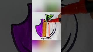 Mix emoji drawing 🍎| satisfying creative art| Apple drawing #shorts #satisfying#trending#creativeart