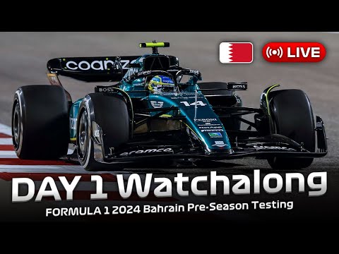 FORMULA 1 Bahrain Testing 2024 - DAY 1 Watchalong | Live Timing