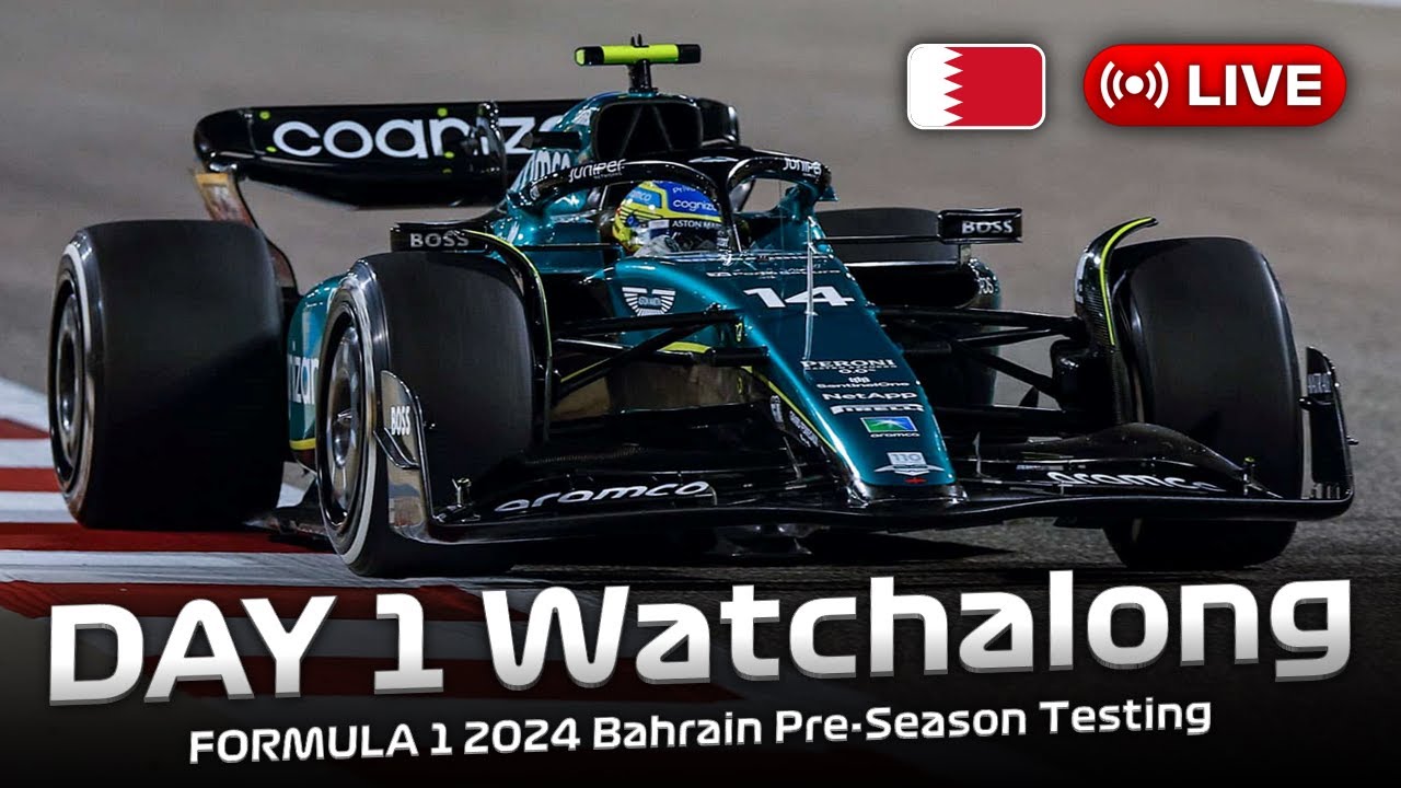 LIVE FORMULA 1 Bahrain Pre-Season Testing 2024 - DAY 1 Watchalong Live Timing