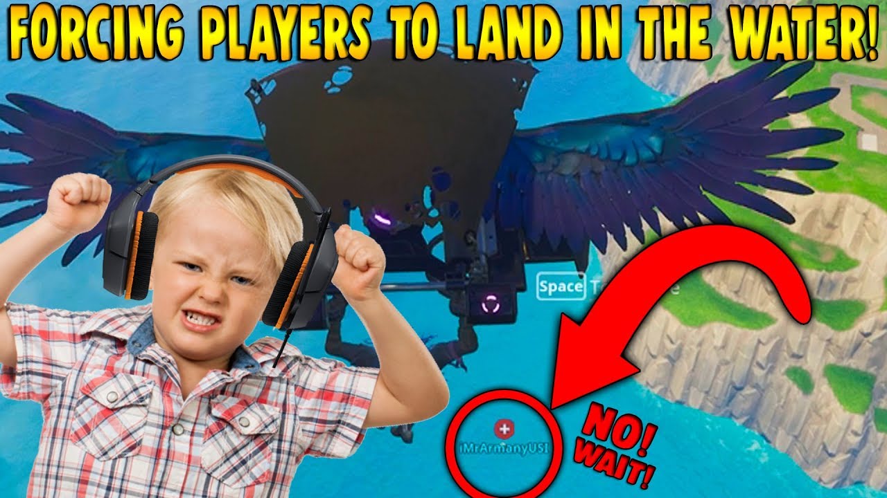 FORCING FORTNITE PLAYERS TO LAND IN THE WATER!! (HILARIOUS ... - 1280 x 720 jpeg 160kB