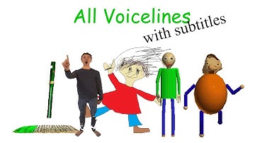 All Voicelines with Subtitles | Baldi