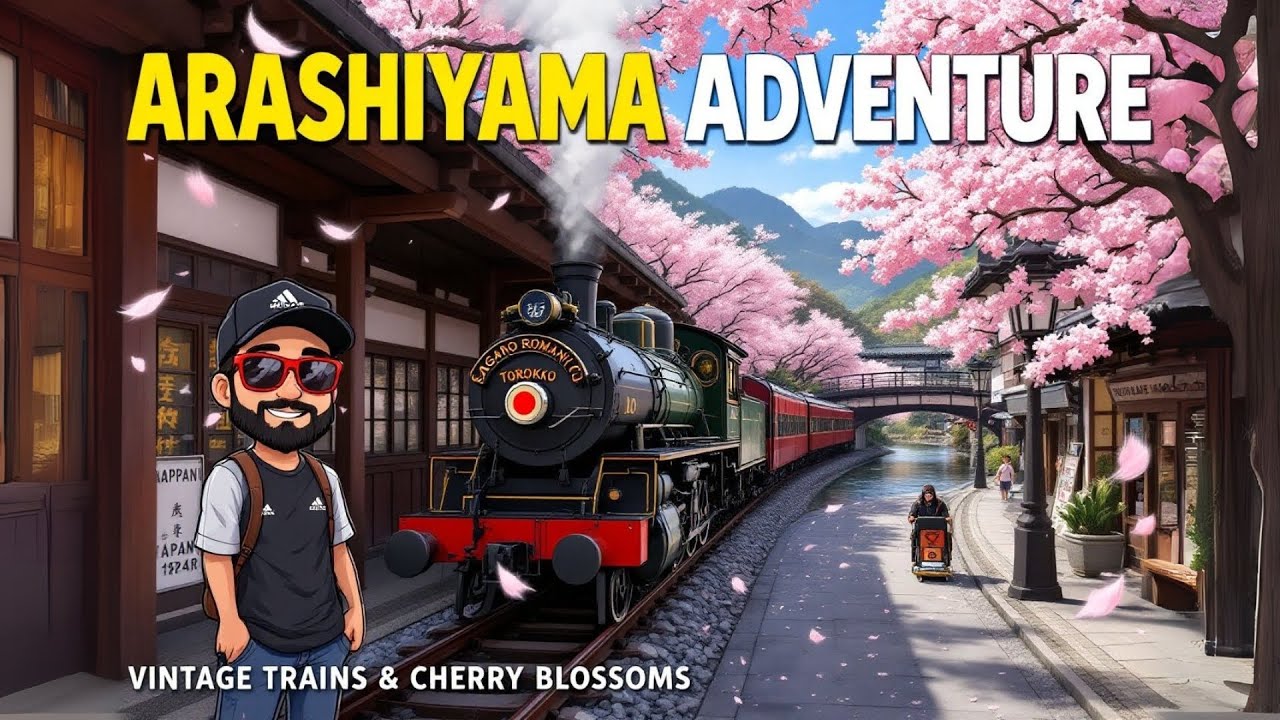 Арасияма, Япония: Романтический поезд, парк обезьян и лучшие виды! 🇯🇵