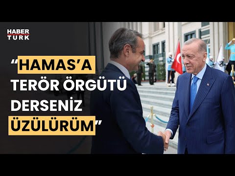 Cumhurbaşkanı Erdoğan'dan Miçotakis'e Hamas tepkisi