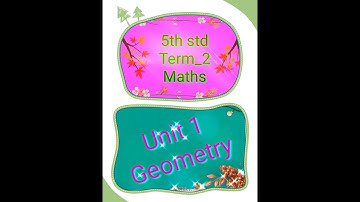 5th std/ Maths/ Term-2/ Unit-1 Geometry / Part-1/ Recall and Types of Angles