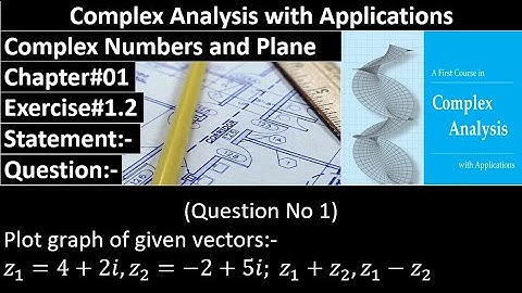 Complex Analysis and Applications | Exercise#1.2 | Question No#01 | Dennis G. Zill