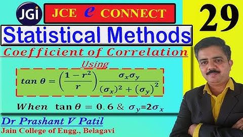 Coefficient of Correlation using the angle between regression lines || 18mat41 || Dr Prashant Patil