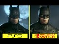Batman Arkham Knight Nintendo Switch vs PS5 Graphics Comparison (Batman Arkham Trilogy)