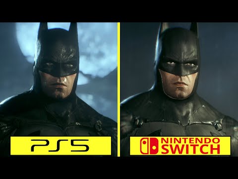 Comparativa en vídeo de Batman Arkham Knight y Asylum en Switch vs PS5