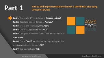 Part 1 - Install WordPress using Amazon Lightsail end to end implementation