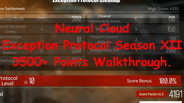 [Neural Cloud] Exception Protocol Season 12 3500+ Points Complete Walkthrough. 4191 Score.
