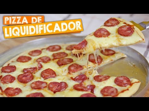 COMO FAZER PIZZA DE LIQUIDIFICADOR | Rápida e Fácil | Nandu Andrade