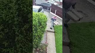 Man Has To Ditch Package When Dogs Chase Him