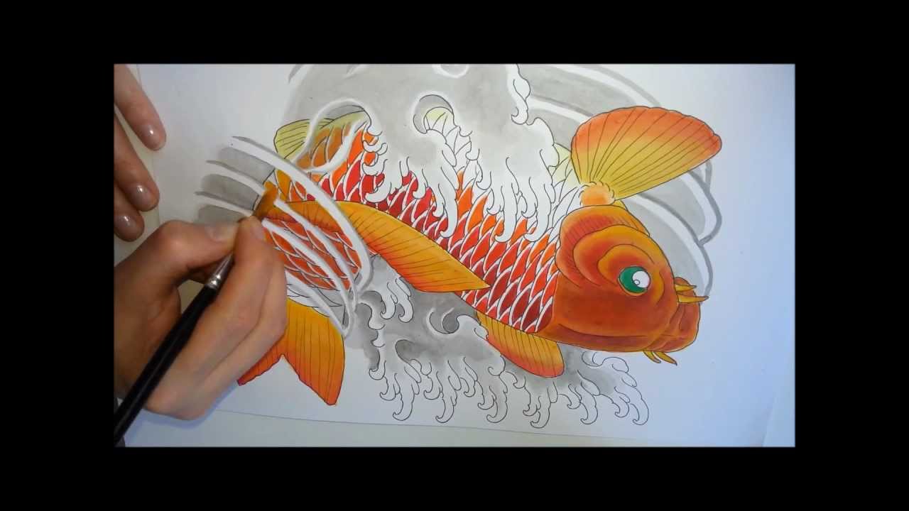 Tatuaggio Carpa Koi - Tatuaggi.it