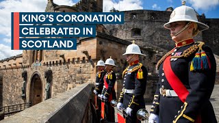 Military plays key role as King presented with Scotland's crown jewels