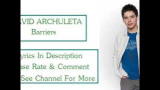 Barriers - David Archuleta Lyrics (Sing-a-long)