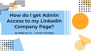 How do I become a Super Admin of my LinkedIn Company page, if no one else is actively in that role