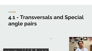 Celebrity 3.1 - Transversals and special angle pairs Profile