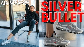 THE CLASSIC IS BACK!  SILVER BULLET AIR MAX 97 On Foot Review How to Style