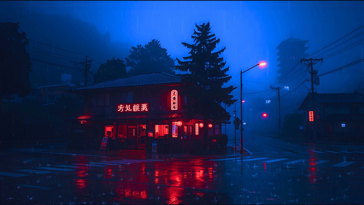 90s Tokyo Streets Lofi 🌙 Nostalgic Night Rain Lofi for Deep Focus and Relax