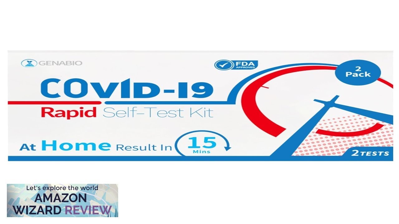 COVID-19 Test 2 Pack Rapid Self-Test Kit 15 Minute Results Non-Invasive ...