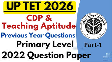 UPTET 2026 | UPTET Primary Solved Previous Year Question Paper | UPTET Primary 2021 Question Paper 